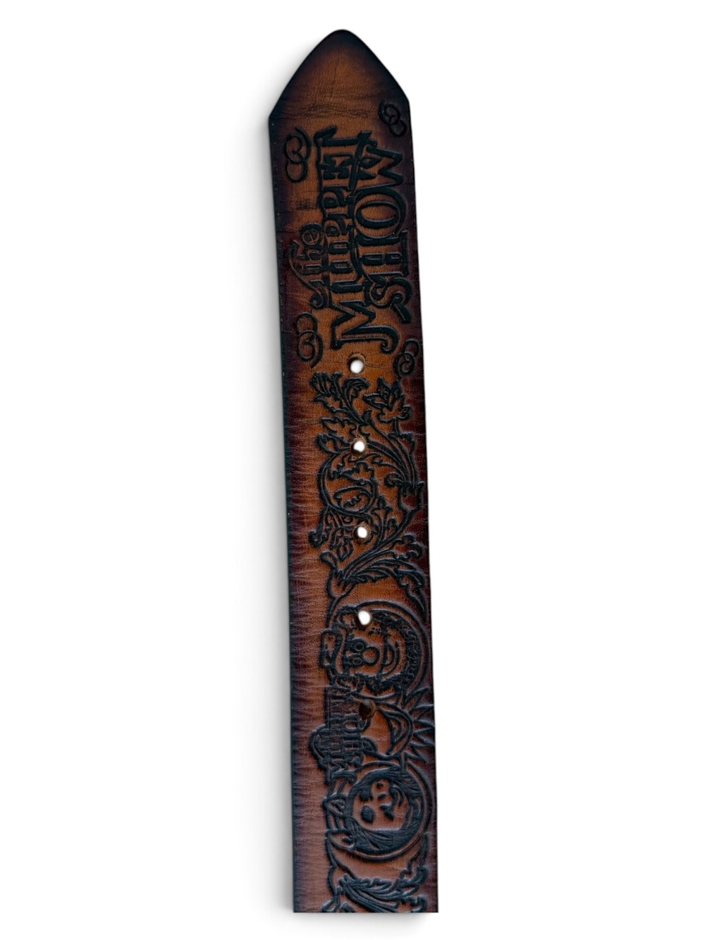 The Muppet Show Brass Buckle Leather Belt - Brown - Picture 7 of 7